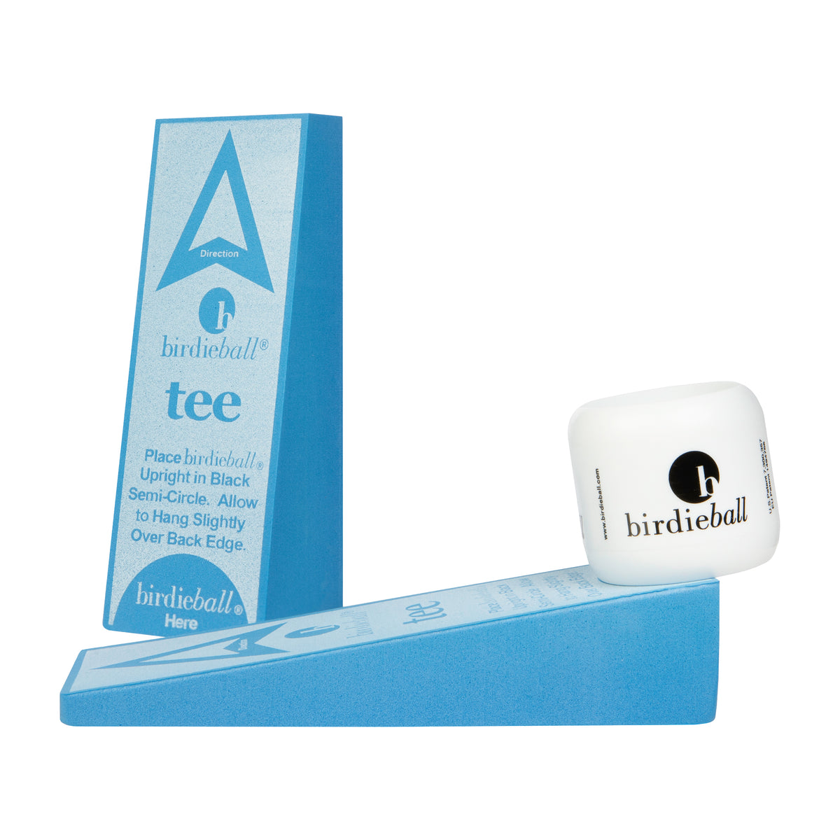 BirdieBall Tee Set Practice With Your Driver at Home Off Course Golf